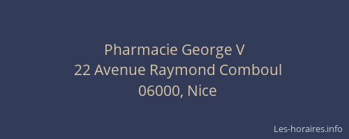 Pharmacie George V
