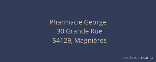 Pharmacie George