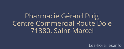 Pharmacie Gérard Puig
