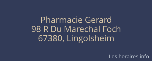 Pharmacie Gerard