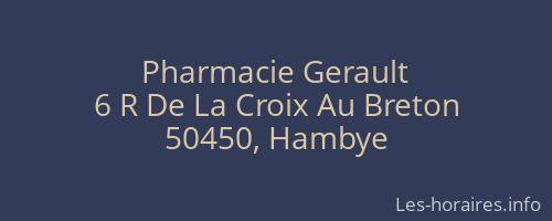 Pharmacie Gerault
