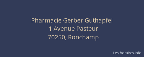 Pharmacie Gerber Guthapfel