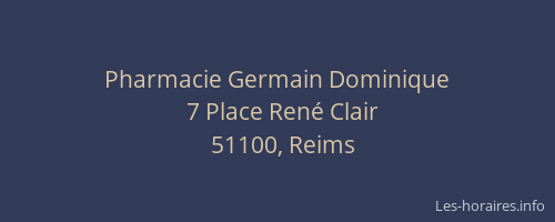 Pharmacie Germain Dominique