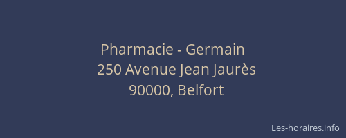Pharmacie - Germain