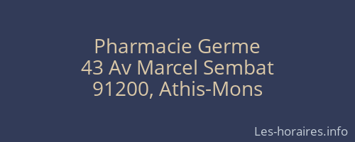 Pharmacie Germe