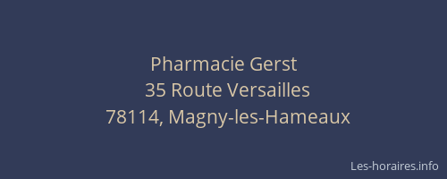 Pharmacie Gerst