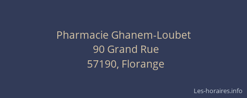 Pharmacie Ghanem-Loubet