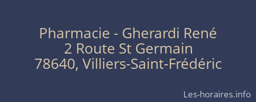 Pharmacie - Gherardi René