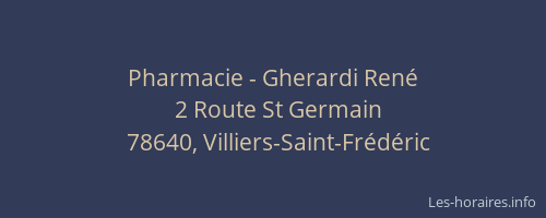 Pharmacie - Gherardi Ren&eacute;