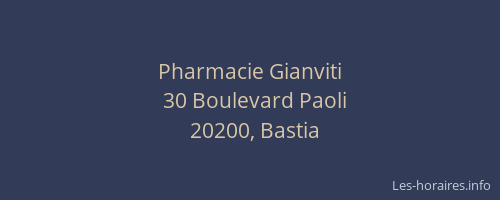 Pharmacie Gianviti