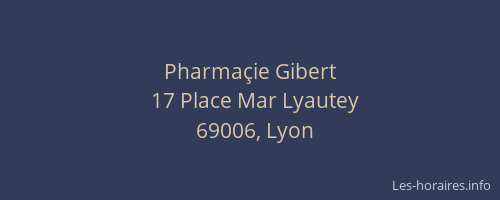 Pharmaçie Gibert