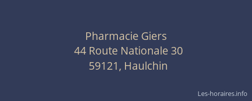 Pharmacie Giers
