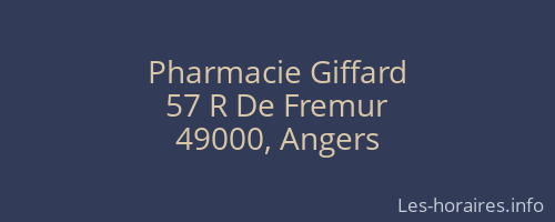Pharmacie Giffard