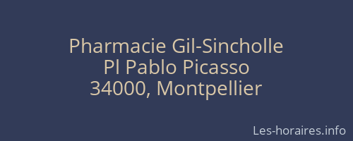 Pharmacie Gil-Sincholle