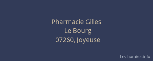 Pharmacie Gilles