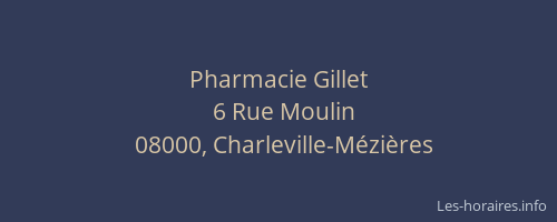 Pharmacie Gillet