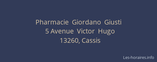 Pharmacie  Giordano  Giusti