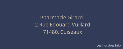 Pharmacie Girard