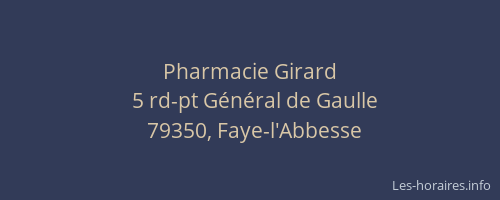 Pharmacie Girard