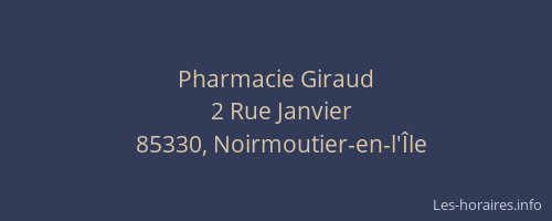 Pharmacie Giraud