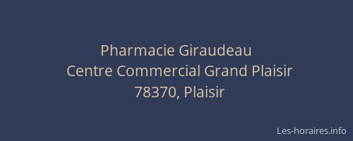 Pharmacie Giraudeau