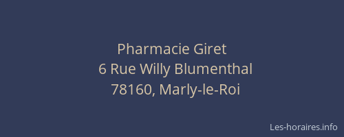 Pharmacie Giret