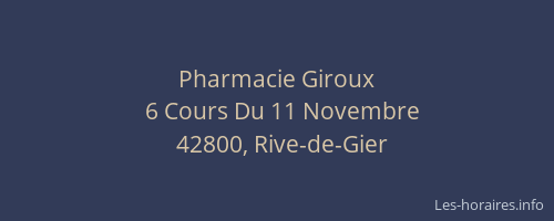 Pharmacie Giroux