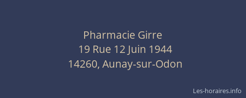 Pharmacie Girre