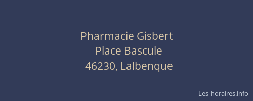 Pharmacie Gisbert