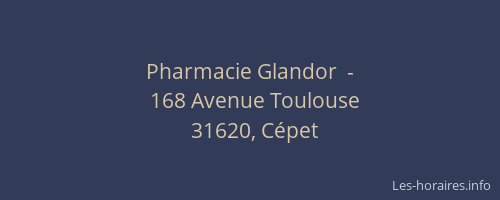 Pharmacie Glandor  -