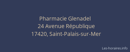 Pharmacie Glenadel