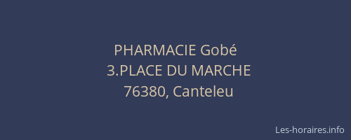 PHARMACIE Gobé