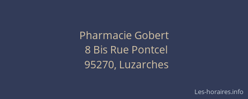 Pharmacie Gobert