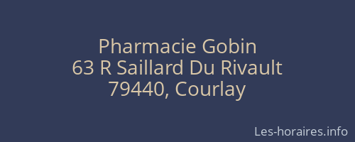 Pharmacie Gobin