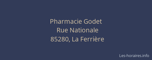 Pharmacie Godet