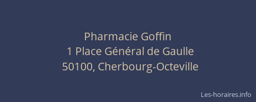 Pharmacie Goffin