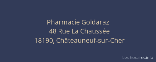 Pharmacie Goldaraz