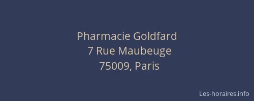 Pharmacie Goldfard
