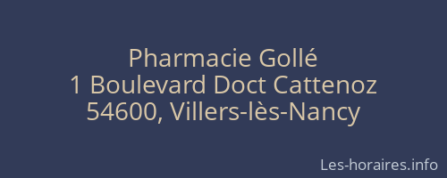 Pharmacie Gollé