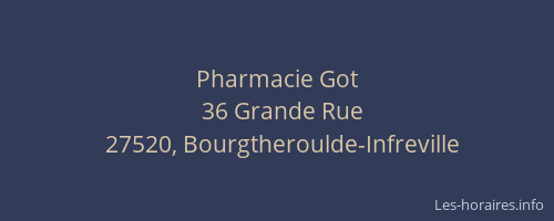 Pharmacie Got