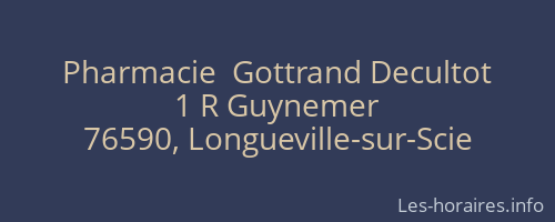 Pharmacie  Gottrand Decultot