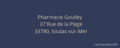 Pharmacie Goulley