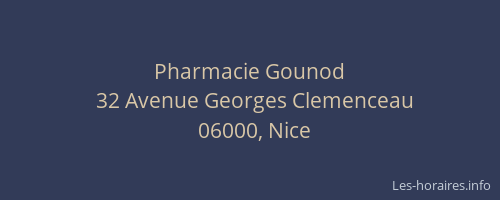 Pharmacie Gounod