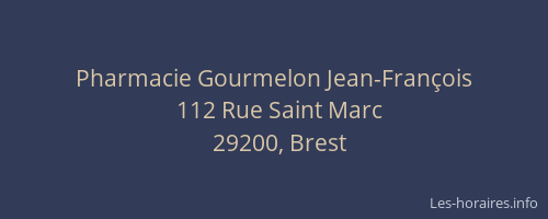 Pharmacie Gourmelon Jean-François