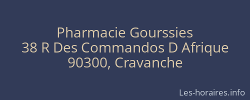Pharmacie Gourssies
