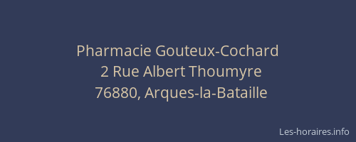Pharmacie Gouteux-Cochard