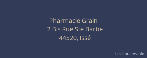 Pharmacie Grain
