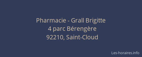 Pharmacie - Grall Brigitte