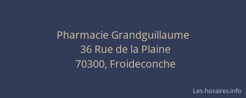 Pharmacie Grandguillaume