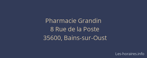 Pharmacie Grandin